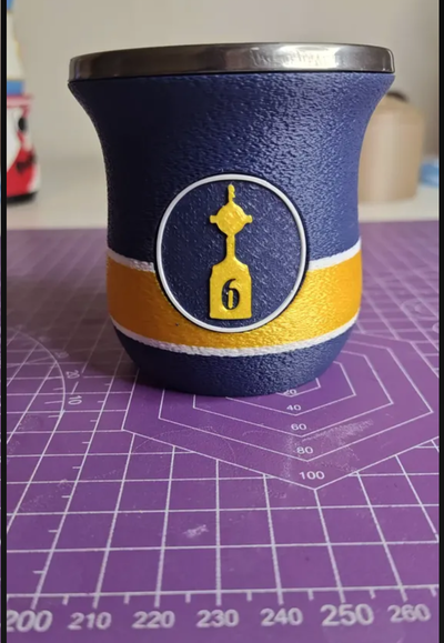 Mate acero inoxidable vintage boca juniors 1996