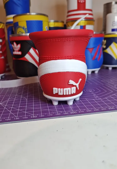 Mate botín borussia con costura estudiantes de  la plata