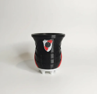 Mate botín borussia con costura River plate 