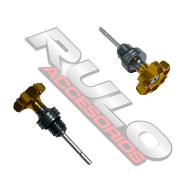 Medidor De Aceite Anodizado Dorado