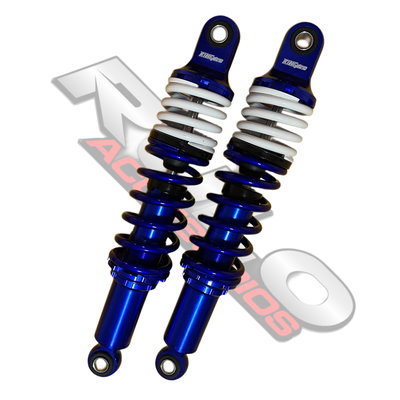 Amortiguadores Anodizados Regulables 34cm Azul