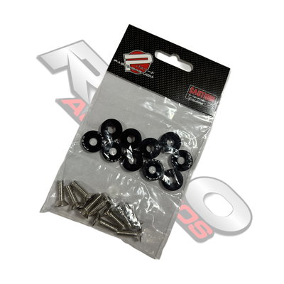 Arandelas Anodizadas M6 X10 Negro