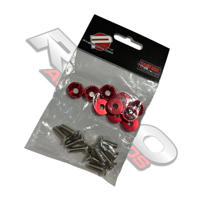 Arandelas Anodizadas M6 X10 Rojo