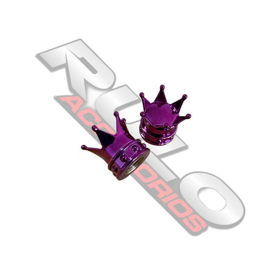 Tapas De Valvulas Corona X2 Violeta