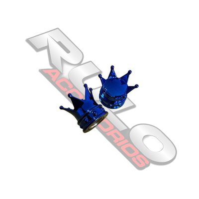 Tapas De Valvulas Corona X2 Azul