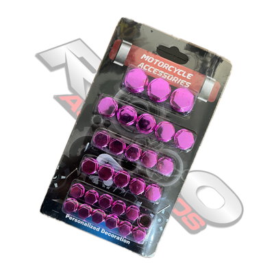 Kit Tapas Cubre Tornillos Violeta