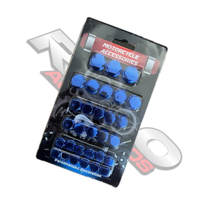Kit Tapas Cubre Tornillos Azul