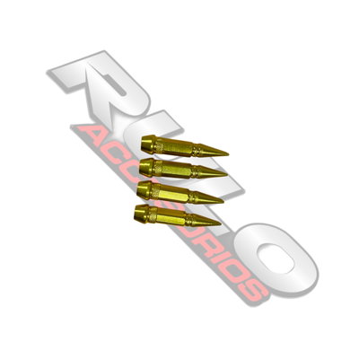 Tapas Válvula Punta X4 6CM Dorada