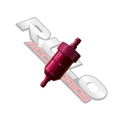Filtro De Combustible Anodizado Rojo