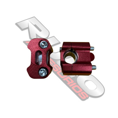 Elevadores De Manubrio Anodizado Rojo