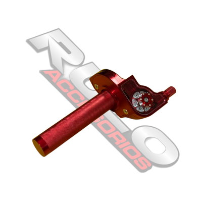 Acelerador Rapido Aluminio Rojo