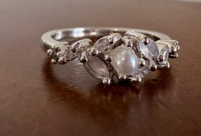 ANILLO DE ACERO BLANCO - SALDO Cod 199