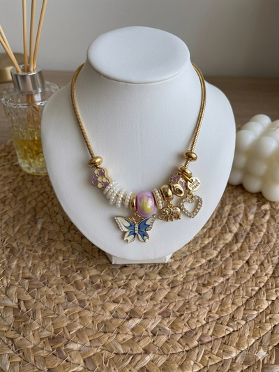 COLLAR DE ACERO DORADO