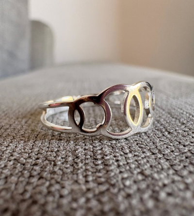 ANILLO ACERO BLANCO