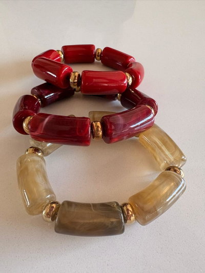 PULSERA ACRÍLICA ELASTIZADA- COD 208