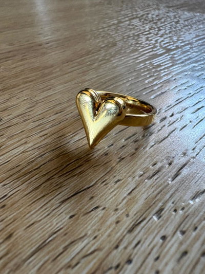 ANILLO DE ACERO DORADO - SALDO Cod 187