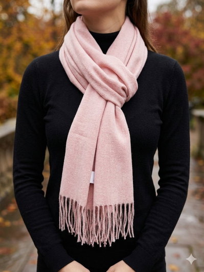 PASHMINA ROSA 180X70CM 