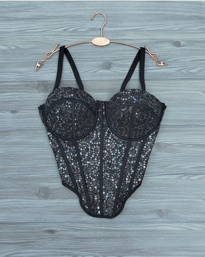 Corset Luisiana plateado 