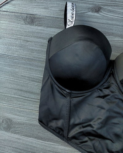 Bustier Saten negro 