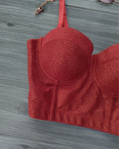 Bustier Rubí Rojo 
