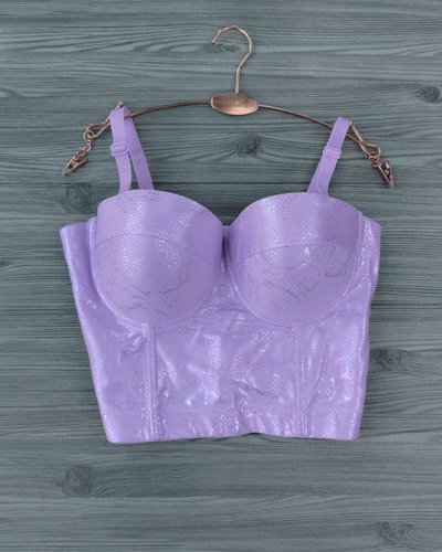 Bustier Snake Lila 