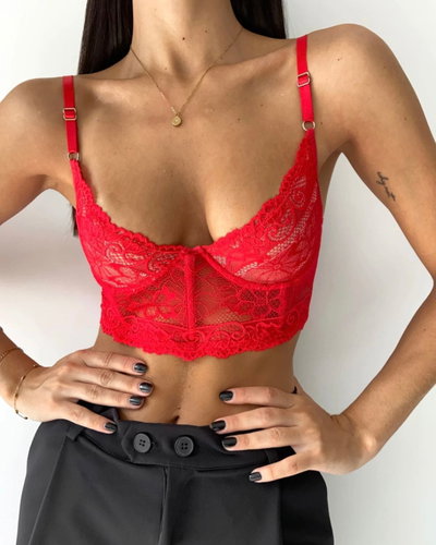 Bustier Fátima rojo 