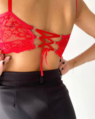 Bustier Fátima rojo 