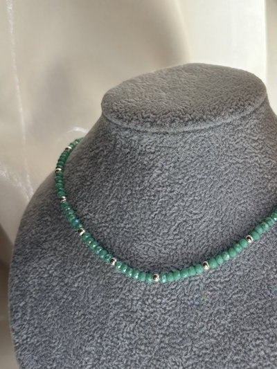 Chocker cristalinos verde agua