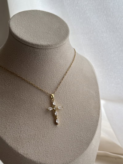 Collar cruz grande
