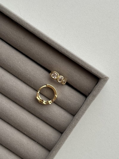 Argollitas triple cubic 