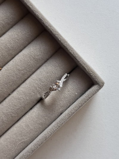 Anillo corazón cubic 