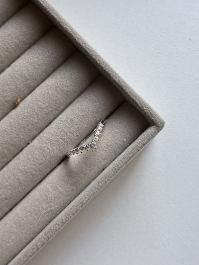 Anillo corona cubic