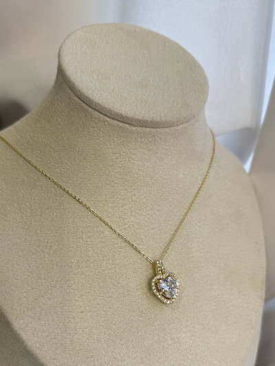 Cadena cubic corazón xl 