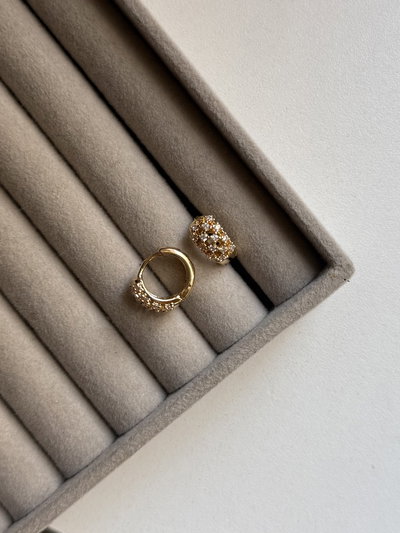 Argollas mini cubic