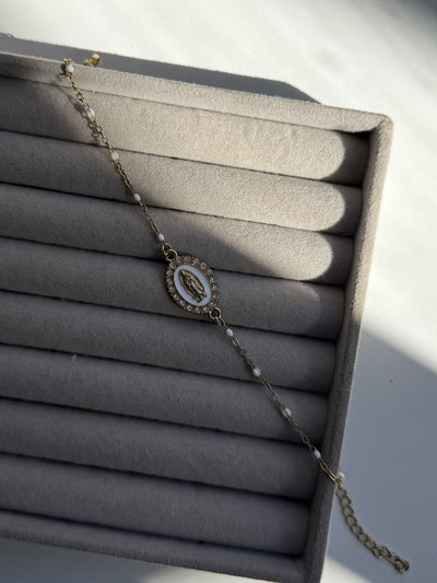 Pulsera virgen white 
