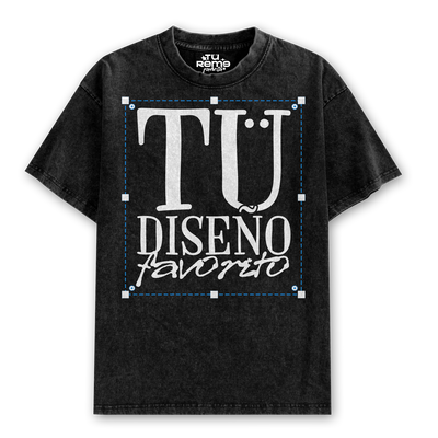 Remera Oversize Stonewash Personalizada