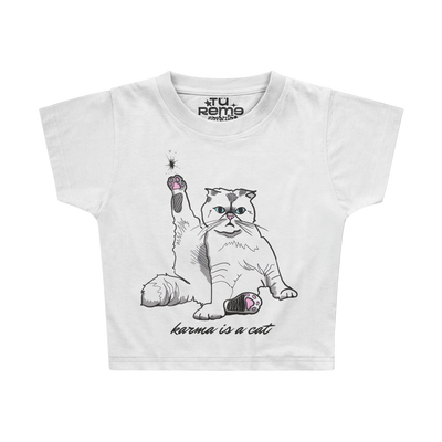 Baby Tee TAYLOR SWIFT - Karma is a cat