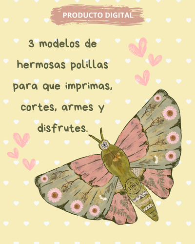 Polillas para cortar y armar (PRODUCTO DIGITAL)