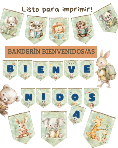 Banderín BIENVENIDOS/AS (PRODUCTO DIGITAL)