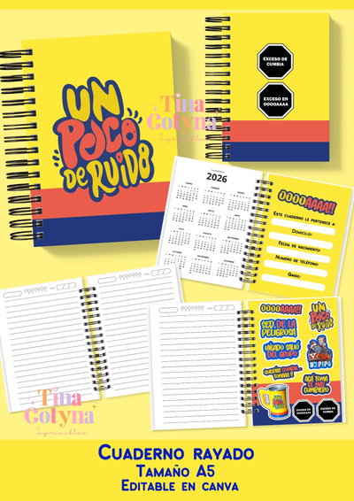 Cuaderno Rayado Un Poco De Ruido
