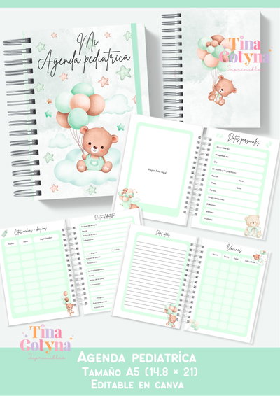Agenda Pediatrica Osito verde