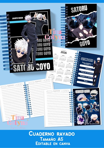 Cuaderno Rayado Joyo Satoru