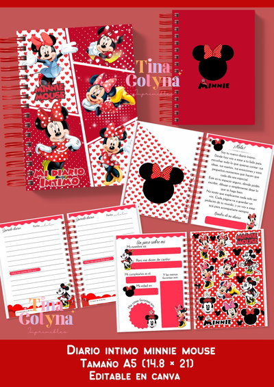 Diario intimo Minnie Mouse