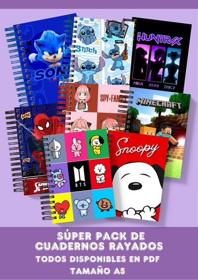 Pack de Cuadernos Rayados en PDF 