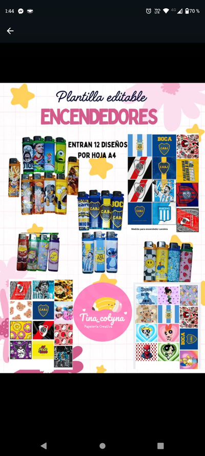Encendedores Diseños variados 
