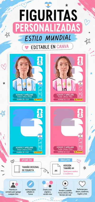 Figuritas estilo mundial - Argentina 
