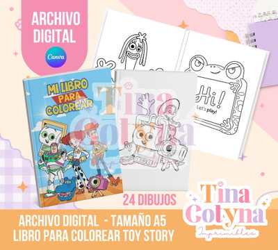  LIBRO PARA COLOREAR TOY STORY 
