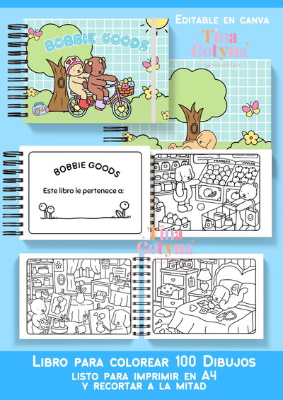 Libro para Colorear Bobbie Goods – 100 Dibujos