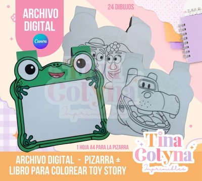 Pizarra + Libro para Colorear Lilypad