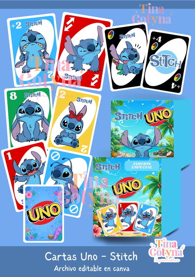 JUEGO DE CARTAS UNO - STITCH